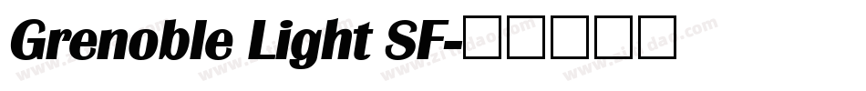 Grenoble Light SF字体转换